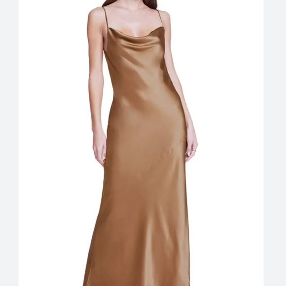 L'Agence Arianne Cowl Neck Maxi Dress USA 6 - Picture 4 of 12